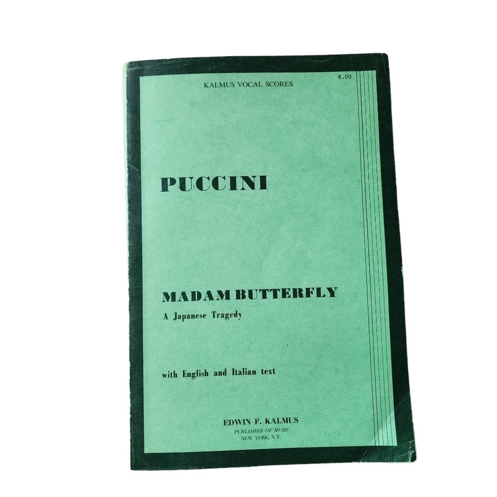 VINTAGE BOOK: Puccini Madam Butterfly‎ A Japanese Tragedy Opera Vocal Score